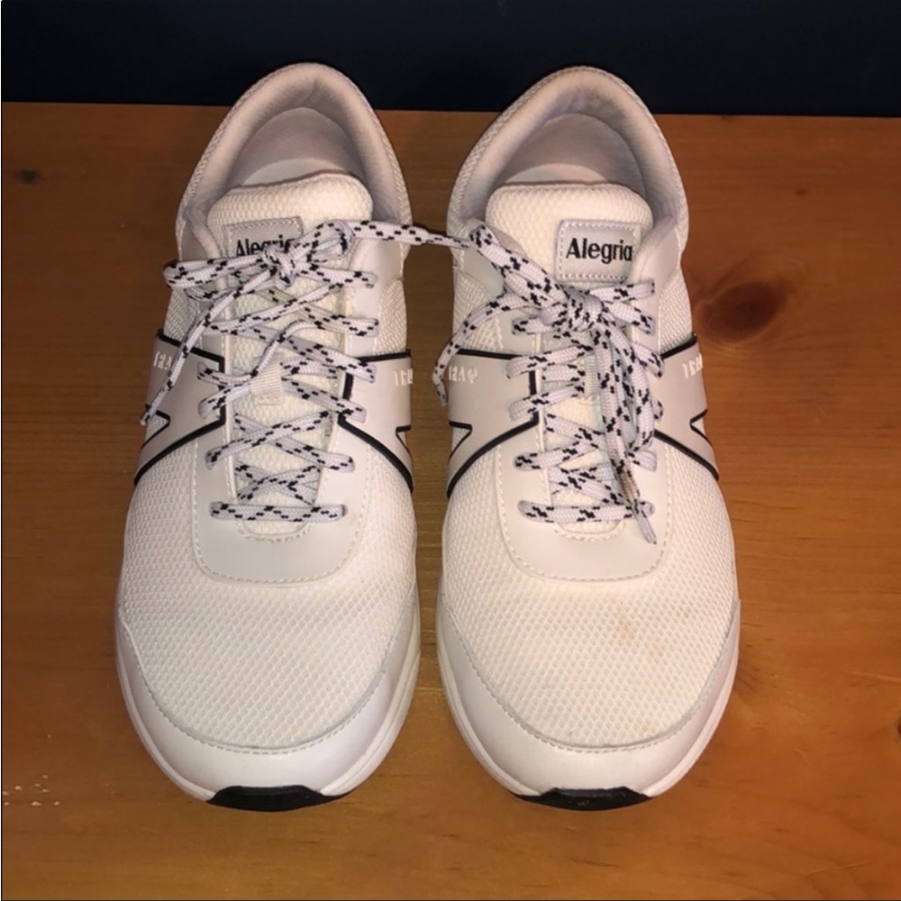 Alegria Traq White Sneakers Size 38